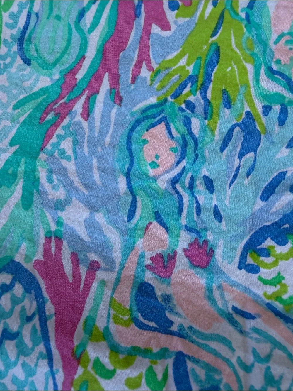 Lilly Pulitzer Pottery Barn Kids Mermaid Cove 2-Piece Pillowcase Set 100% Cotton